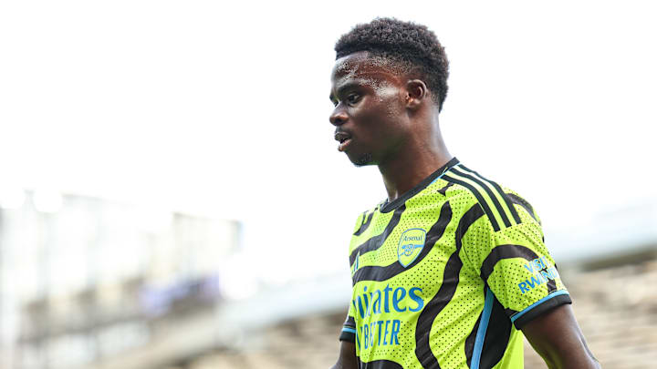 Bukayo Saka missed Arsenal's final day win over Everton