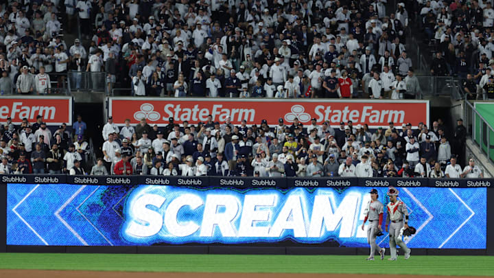 Oct 2, 2025; Bronx, New York, USA; Boston Red Sox starting pitcher Connelly Early (71) makes his way in from the bullpen prior to game three of the Wildcard round for the 2025 MLB playoffs against the New York Yankees at Yankee Stadium. Mandatory Credit: Vincent Carchietta-Imagn Images