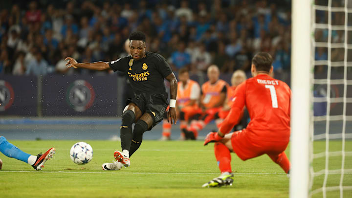 Vinicius marcó uno de los goles que tiene el Real Madrid en finales de Champions