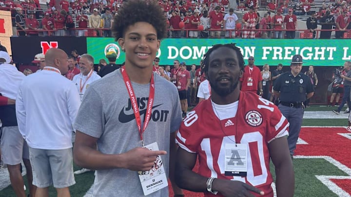 James Dunnigan Jr. on his visit to Nebraska.