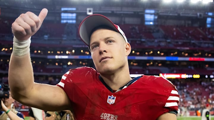 San Francisco 49ers running back Christian McCaffrey (23)