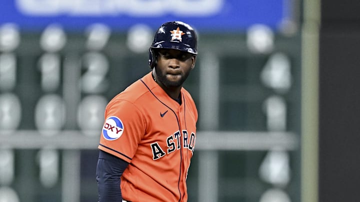 Houston Astros designated hitter Yordan Alvarez is a great prop target on May 15. 