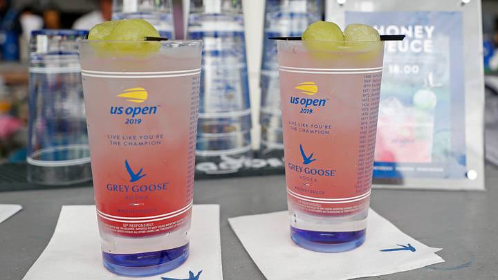 Sep 2, 2019; Flushing, NY, USA; Honey Deuce grey goose signature cocktails for sale on day eight of the 2019 US Open tennis tournament at USTA Billie Jean King National Tennis Center. Mandatory Credit: Geoff Burke-USA TODAY Sports Sep 2, 2019; Flushing, NY, USA; Honey Deuce grey goose signature cocktails for sale on day eight of the 2019 US Open tennis tournament at USTA Billie Jean King National Tennis Center. Mandatory Credit: Geoff Burke-USA TODAY Sports