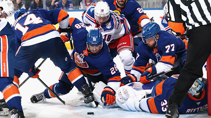 The New York Rangers took advantage of the New York Islanders' mistakes in Monday night's 3-2 preseason win.