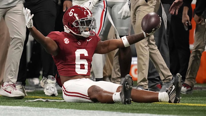 Alabama Crimson Tide wide receiver Kobe Prentice (6)