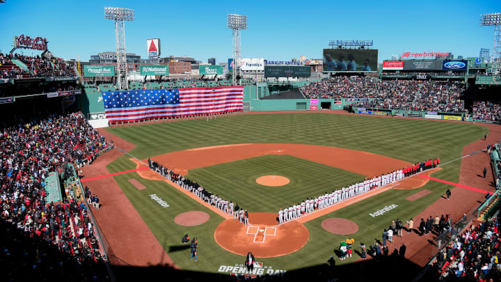 Mar 30, 2023; Boston, Massachusetts, USA; A general view of Fenway Park before a game between the Boston Red Sox and the Baltimore Orioles at Fenway Park. Mandatory Credit: Eric Canha-USA TODAY Sports Mar 30, 2023; Boston, Massachusetts, USA; A general view of Fenway Park before a game between the Boston Red Sox and the Baltimore Orioles at Fenway Park. Mandatory Credit: Eric Canha-USA TODAY Sports