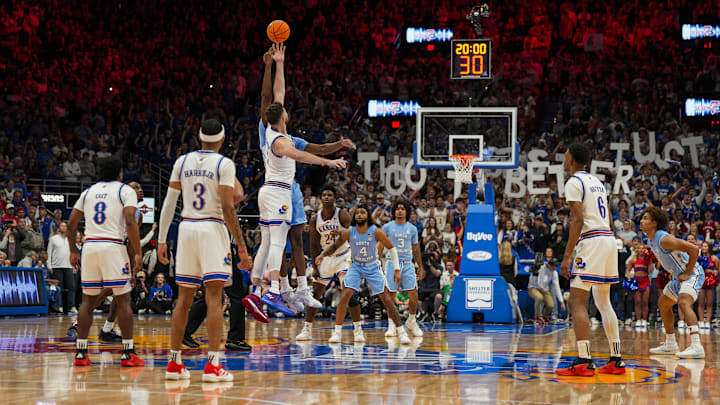 UNC basketball versus Kansas UNC basketball versus Kansas
