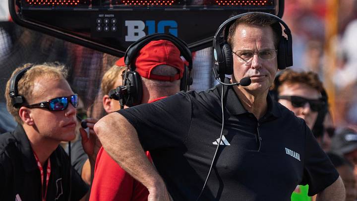 Indiana Head Coach Curt Cignetti during the Indiana versus Western Kentucky football game at Memorial Stadium on Saturday, Sept. 19, 2026.