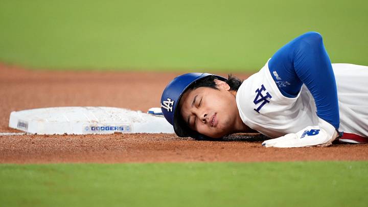 Sep 1, 2026; Los Angeles, California, USA; Los Angeles Dodgers pitcher Shohei Ohtani (17) slides into third base during the fifth inning against the St. Louis Cardinals at Dodger Stadium. Mandatory Credit: Kirby Lee-Imagn Images Sep 1, 2026; Los Angeles, California, USA; Los Angeles Dodgers pitcher Shohei Ohtani (17) slides into third base during the fifth inning against the St. Louis Cardinals at Dodger Stadium. Mandatory Credit: Kirby Lee-Imagn Images