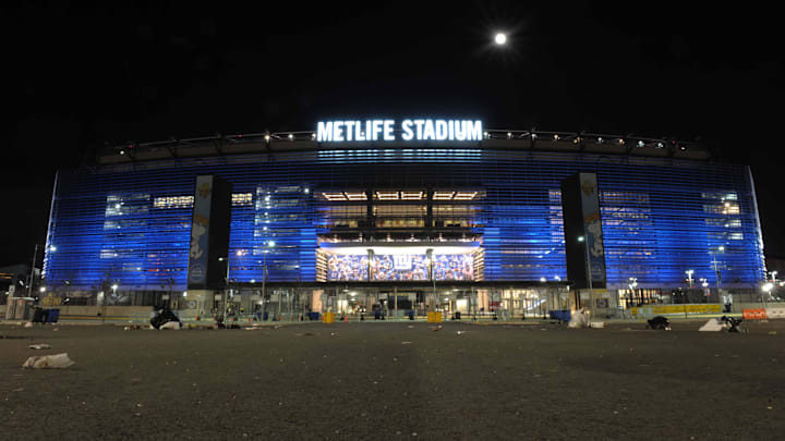 Jan 8, 2011; New York City, NY, USA; General view of the MetLife Stadium exterior.  