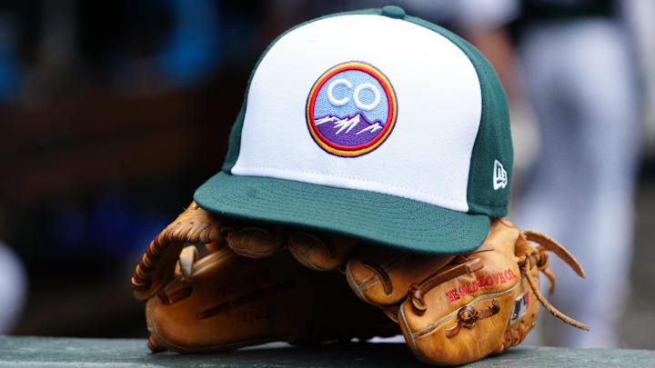 A Colorado Rockies hat.