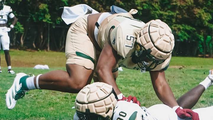Nebraska offensive line commit KD Jones. Nebraska offensive line commit KD Jones.