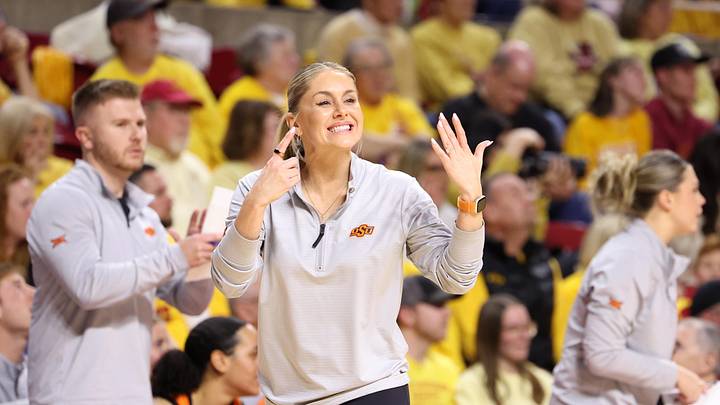 Oklahoma State Cowboys head coach Jacie Hoyt.