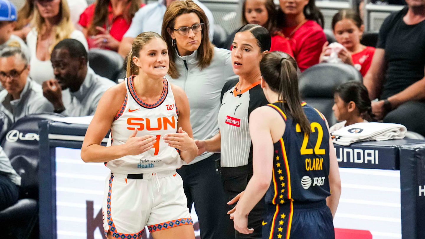 Caitlin Clark Screams at Sun Bench After Fever Logo Three Over Flagrant Foe