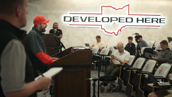 The Columbus Dispatch's Brian Hedger revealed that Brian Hartline and Matt Patricia got what they wanted against Texas