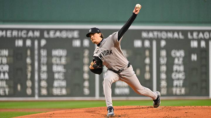 Apr 22, 2026; Boston, Massachusetts, USA; New York Yankees pitcher Max Fried (54) pitches against the Boston Red Sox in the first inning at Fenway Park. Mandatory Credit: Eric Canha-Imagn Images Apr 22, 2026; Boston, Massachusetts, USA; New York Yankees pitcher Max Fried (54) pitches against the Boston Red Sox in the first inning at Fenway Park. Mandatory Credit: Eric Canha-Imagn Images