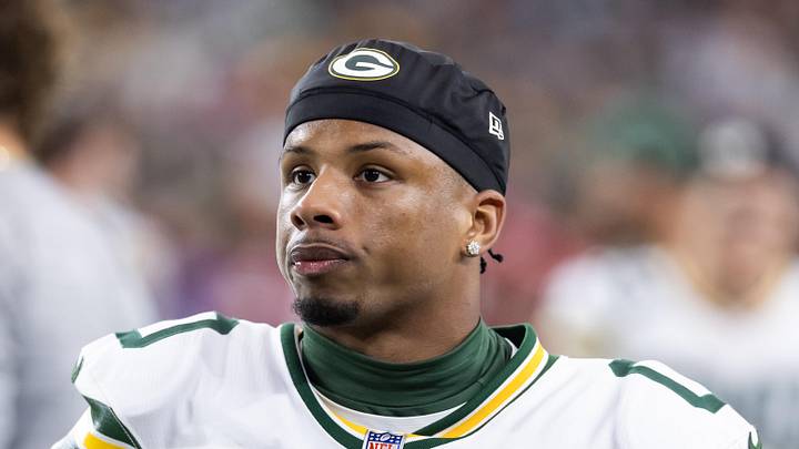 Green Bay Packers wide receiver Matthew Golden (0) 