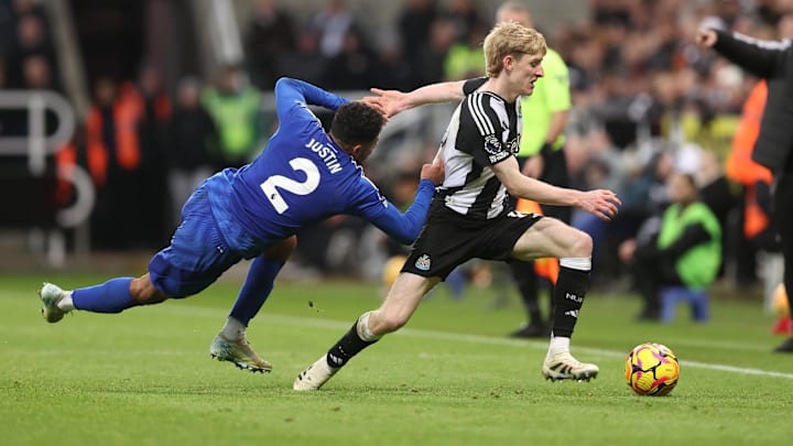 James Justin, Newcastle vs Leicester