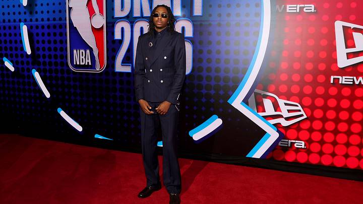 Jun 23, 2026; New York, NY, USA; Draft prospect Isaiah Evans