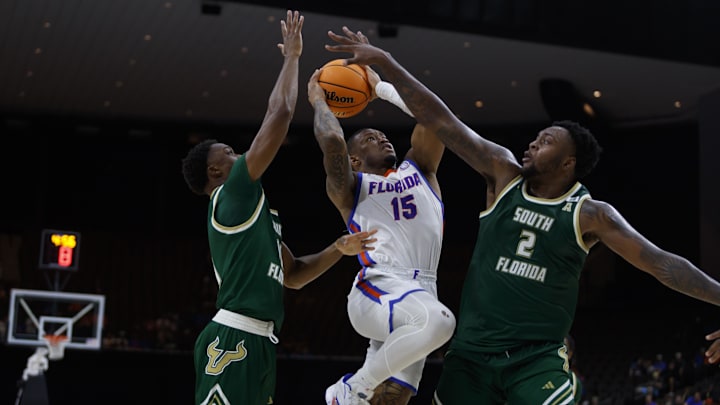 Jamille Reynolds (2)), shown here in USF's opening game against Florida, was a strong presence in the middle as the Bulls dominated West Georgia