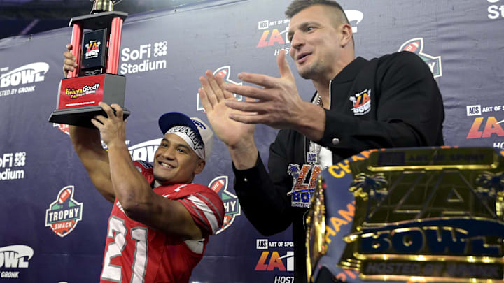 Jacob De Jesus (21) was named the Liberty Bowl  offensive player of the game
