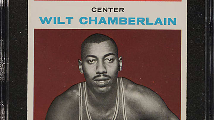 1961-1962 Fleer Basketball #8 Wilt Chamberlain Rookie SGC MINT 9