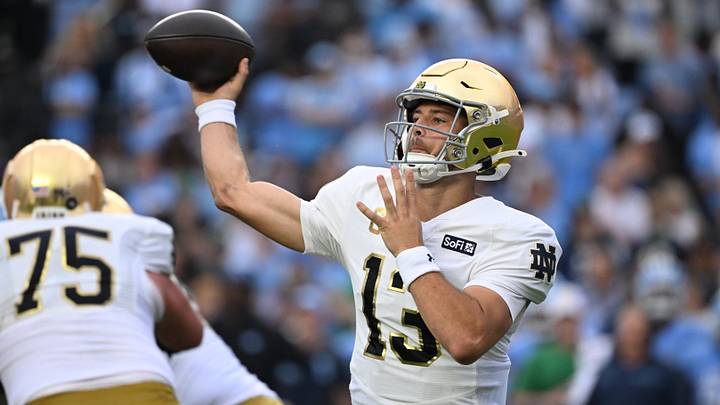 Notre Dame Fighting Irish quarterback CJ Carr is third in the odds to win the Heisman this season.