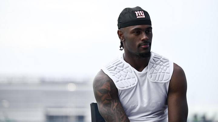 New York Giants wide receiver Malachi Fields (0) New York Giants wide receiver Malachi Fields (0)