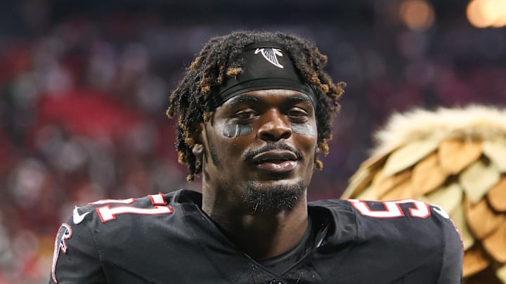 Atlanta Falcons outside linebacker DeAngelo Malone hasn't played a defensive snap this season. Atlanta Falcons outside linebacker DeAngelo Malone hasn't played a defensive snap this season.