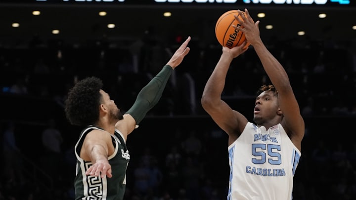 Harrison Ingram made 5-of-7 three-pointers in the Tar Heels' second-round win