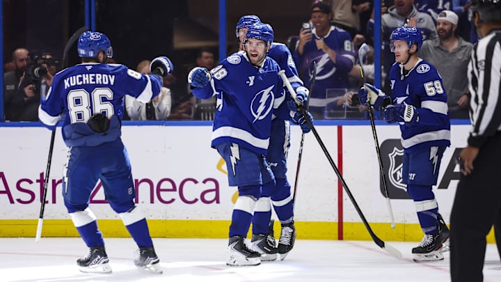 Brandon Hagel had two goals in Game 1.