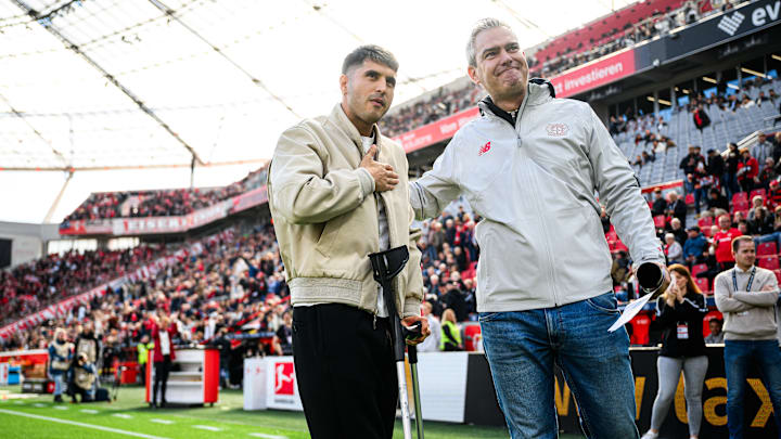 Hat den Trainingsbetrieb wieder aufgenommen: Exequiel Palacios (l.)