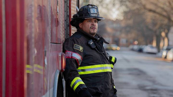 CHICAGO FIRE -- "Hit and Run" Episode 1413 -- Pictured: Joe Miñoso as Joe Cruz --