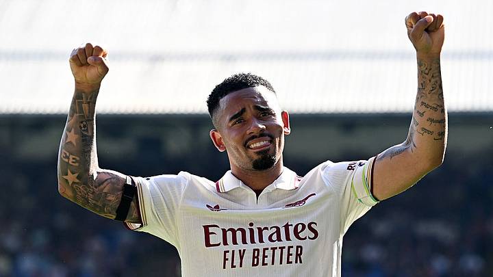 Gabriel Jesus is a Premier League champion again. Gabriel Jesus is a Premier League champion again.