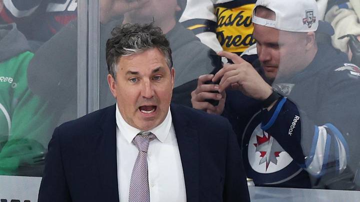 Mar 17, 2026; Winnipeg, Manitoba, CAN; Nashville Predators head coach Andrew Brunette looks on during a game against the Winnipeg Jets in the third period at Canada Life Centre. Mandatory Credit: James Carey Lauder-Imagn Images Mar 17, 2026; Winnipeg, Manitoba, CAN; Nashville Predators head coach Andrew Brunette looks on during a game against the Winnipeg Jets in the third period at Canada Life Centre. Mandatory Credit: James Carey Lauder-Imagn Images