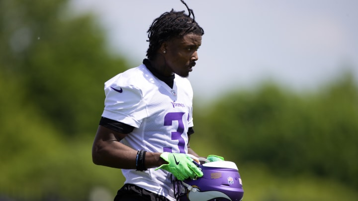 Khyree Jackson as Vikings rookie minicamp.