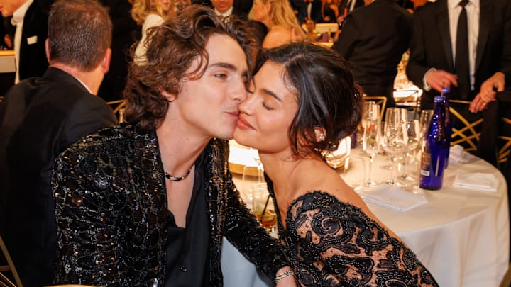 Timothée Chalamet and Kylie Jenner at the 81st Golden Globe Awards Timothée Chalamet and Kylie Jenner at the 81st Golden Globe Awards