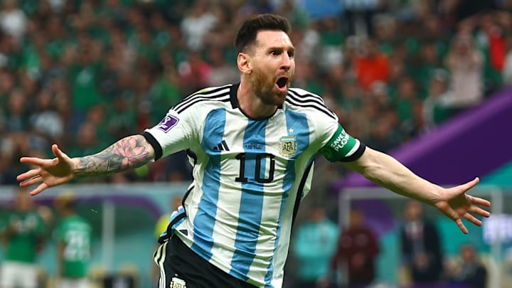 Lionel Messi a ouvert le score contre le Mexique.