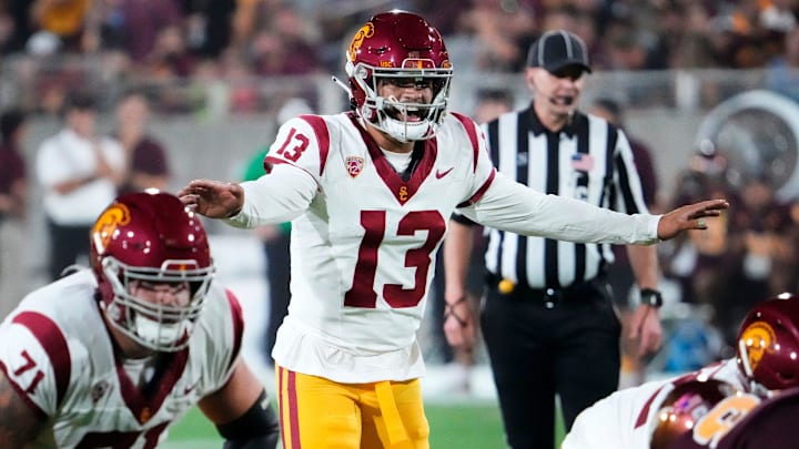USC Trojans quarterback Caleb Williams (13)