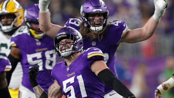 The Vikings signed Cashman (51), Van Ginkel (43) and Greenard (58) in free agency and all three have been major contributors on one of the best defenses in football. 