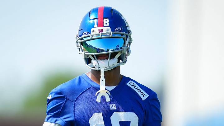 New York Giants wide receiver Darius Slayton (18) New York Giants wide receiver Darius Slayton (18)