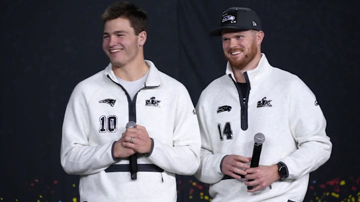 Patriots quarterback Drake Maye and Seahawks quarterback Sam Darnold will likely decide Sunday's Super Bowl outcome. Patriots quarterback Drake Maye and Seahawks quarterback Sam Darnold will likely decide Sunday's Super Bowl outcome.