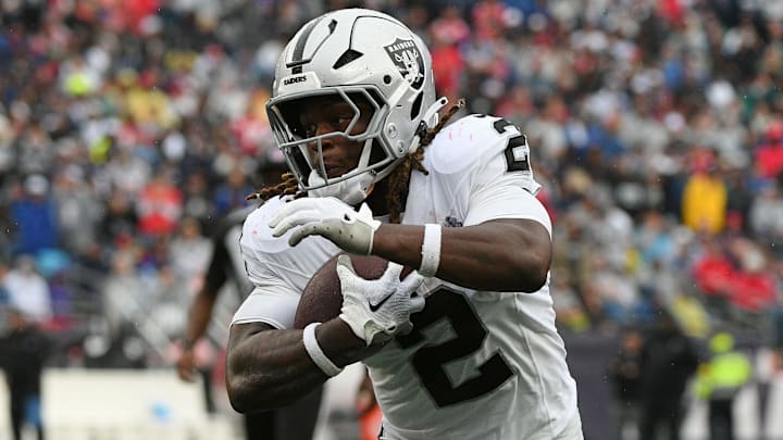 Las Vegas Raiders running back Ashton Jeanty