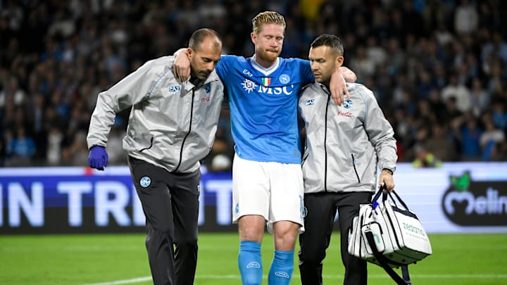 Kevin De Bruyne se lesionó en el minuto 33 del partido ante el Inter de Milán Kevin De Bruyne se lesionó en el minuto 33 del partido ante el Inter de Milán