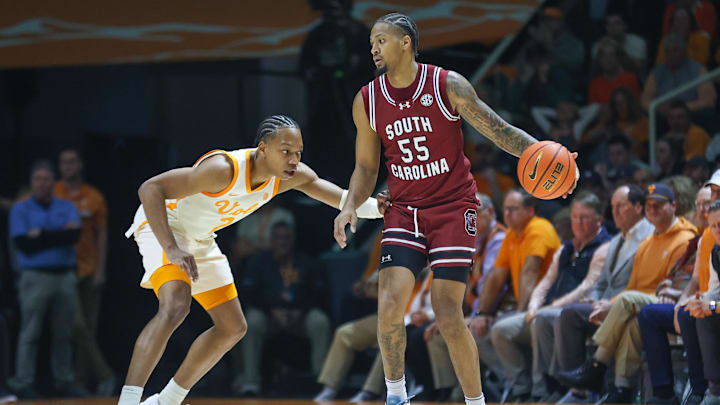 South Carolina basketball point guard Ta'Lon Cooper