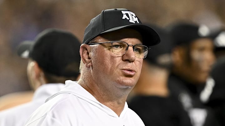 Texas A&M head coach Mike Elko assured everyone the Aggies' focus was on Texas... errr... Auburn... this week. Texas A&M head coach Mike Elko assured everyone the Aggies' focus was on Texas... errr... Auburn... this week.