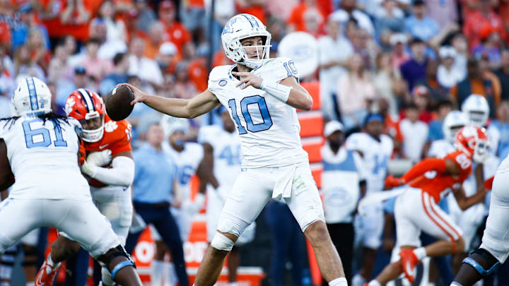 Drake Maye will be one of two quarterbacks likely to be picked at number 2 in the 2024 NFL Draft