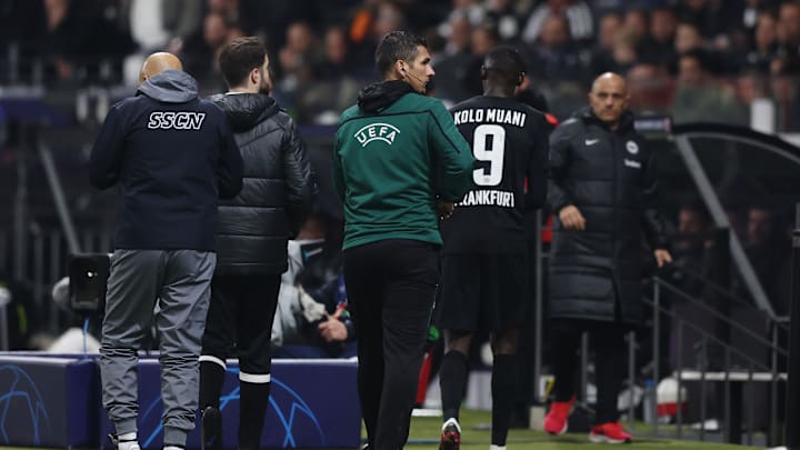 Randal Kolo Muani musste vorzeitig vom Platz