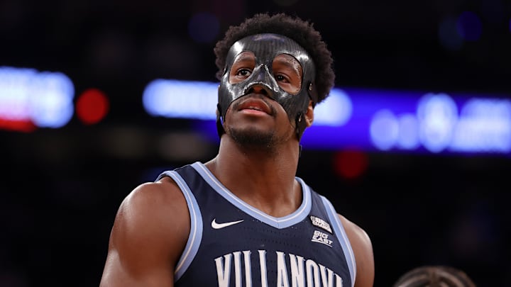 Mar 14, 2024; New York City, NY, USA; Villanova Wildcats guard TJ Bamba (0).