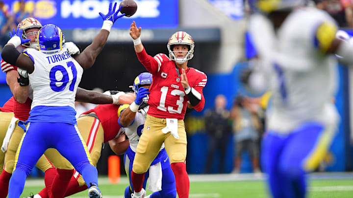 San Francisco 49ers quarterback Brock Purdy (13)
